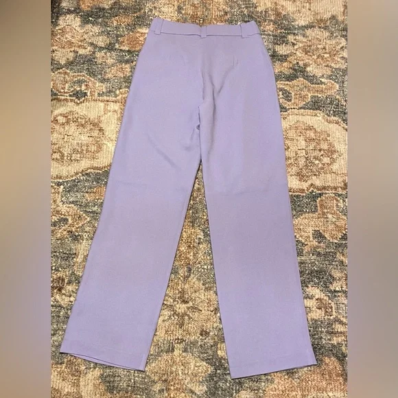 NWT LITA BY CIARA HIGH WAIST WIDE LEG TROUSERS SIZE 6 IN VIOLET TULIP - Picture 5 of 8